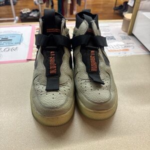 Men's Black and Gray High-Top Sneakers